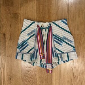 Urban Outfitters Multicolor Linen High-Waisted Shorts